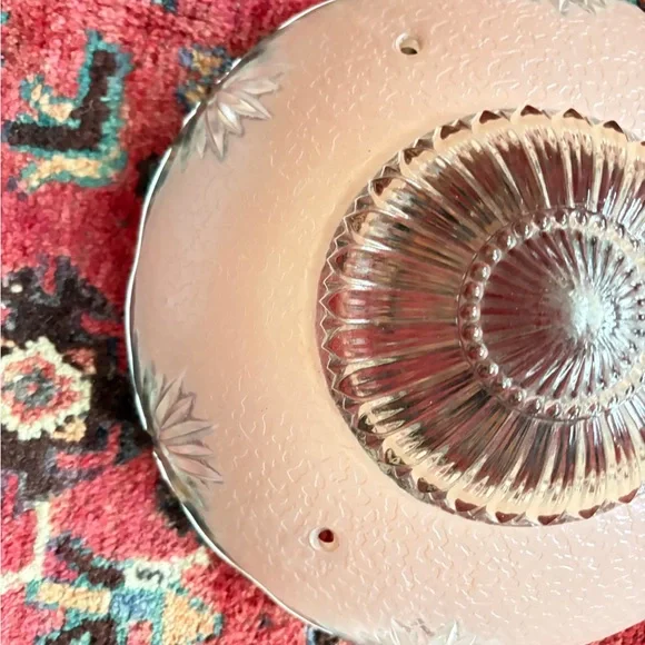 Charming Pink Bedroom Glass Ceiling Light Shade Art Deco Ceiling Light Shade - Picture 10 of 14